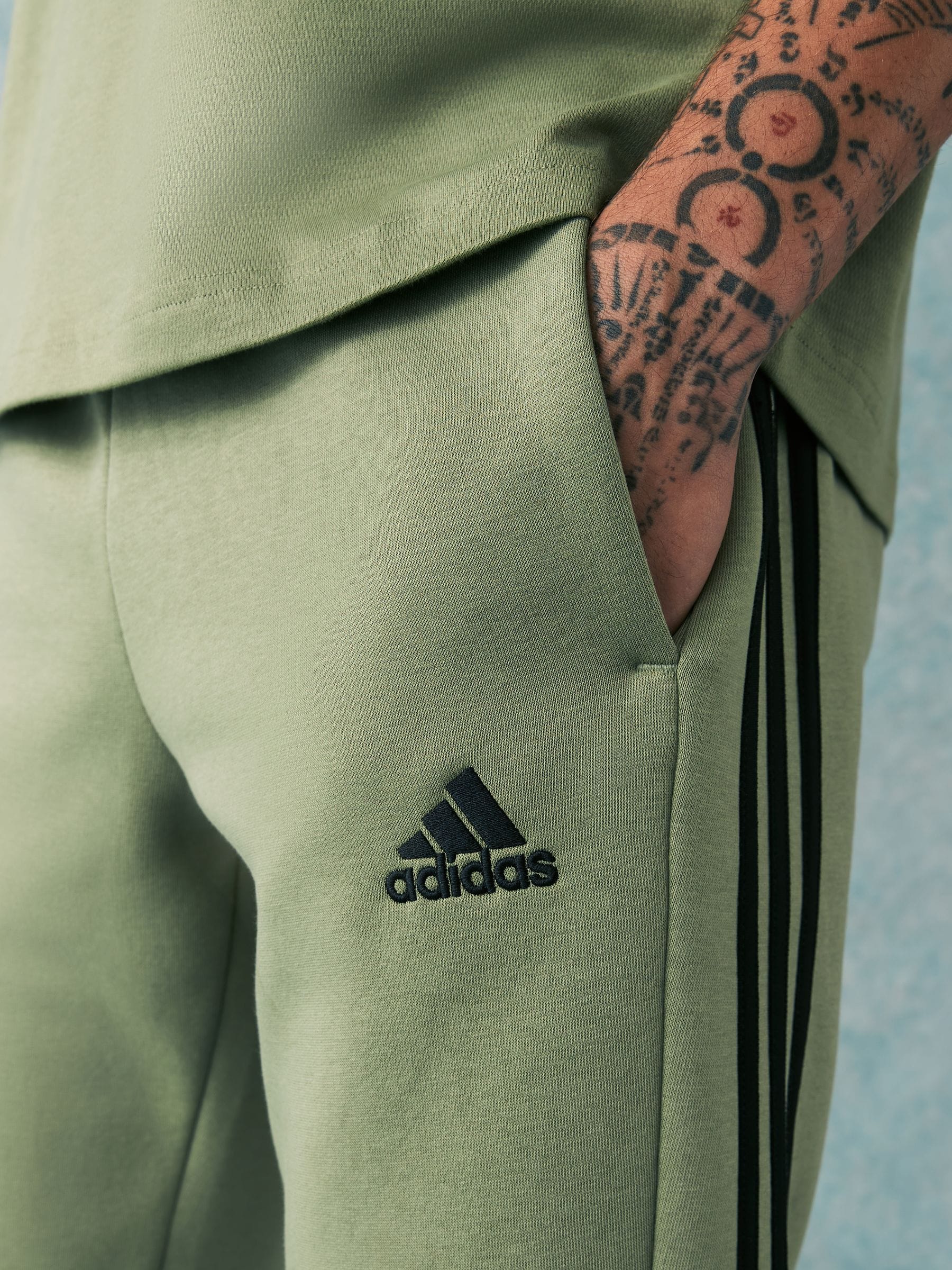 Buy adidas Green Essentials 3 Stripe Joggers from Next Canada