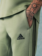 adidas Green Essentials 3 Stripe Joggers - Image 5 of 5