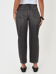 Threadbare Black Barrel Leg Jeans - Image 3 of 5