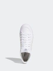 adidas Originals White Nizza Platform Mid Trainers - Image 7 of 11