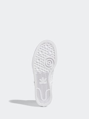 adidas Originals White Nizza Platform Mid Trainers - Image 8 of 11