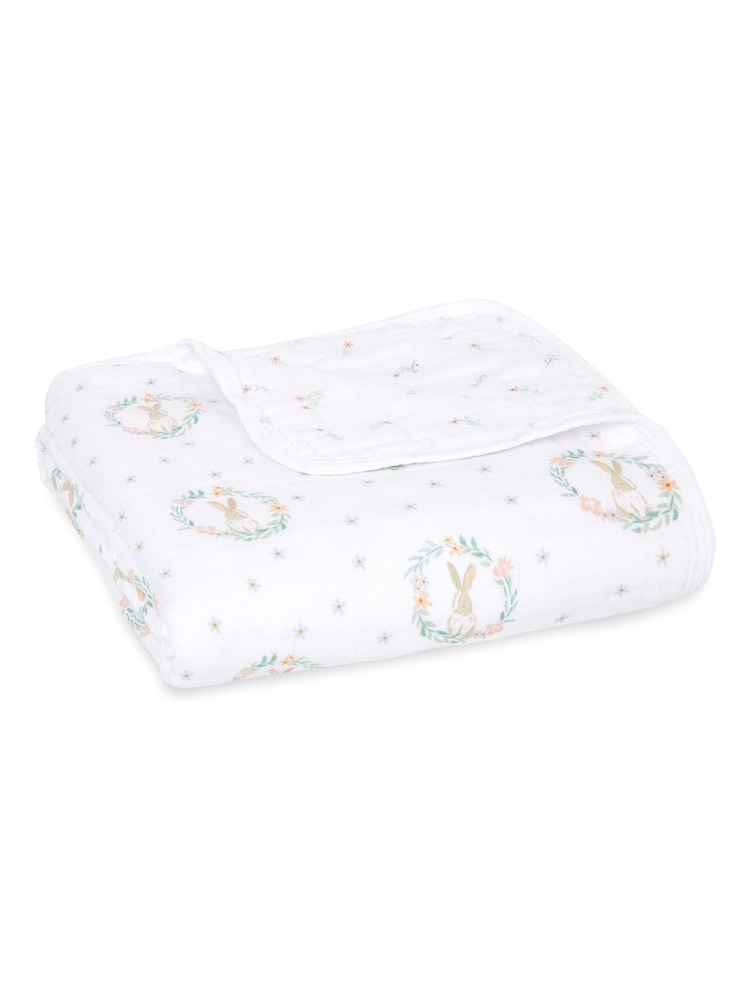 aden + anais Pink Essentials 100% Cotton Muslin Blanket - Image 2 of 2 aden + anais Pink Essentials 100% Cotton Muslin Blanket - Image 2 of 2