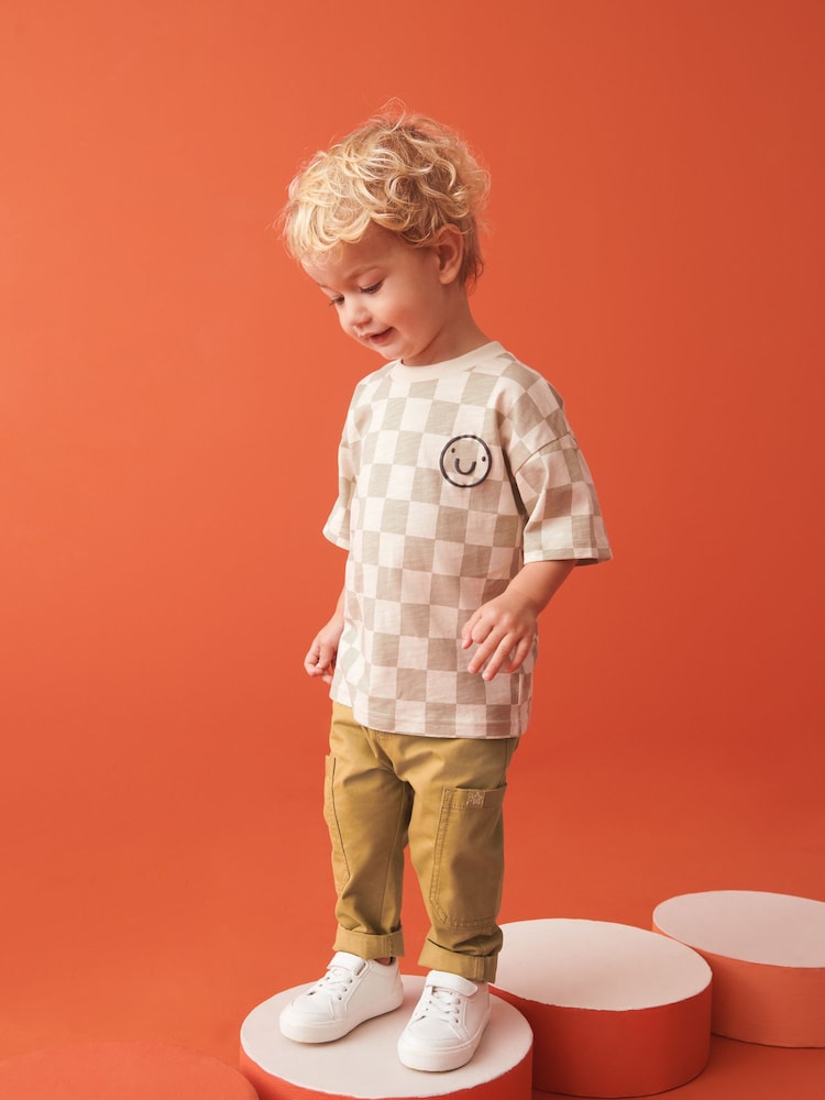 Stone Side Pocket Pull-On Trousers (3mths-7yrs) - Image 2 of 8