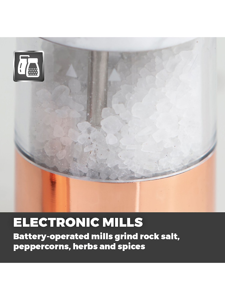 Tower White Electric Salt & Pepper Mill - Image 1 of 5