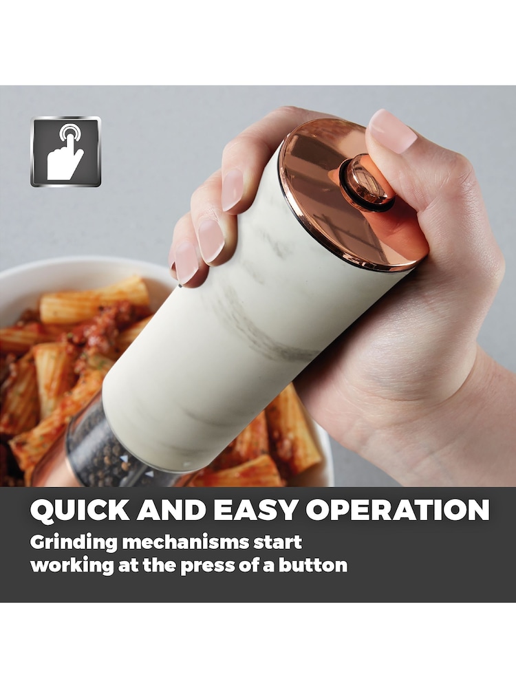 Tower White Electric Salt & Pepper Mill - Image 2 of 5