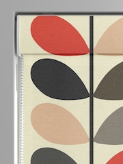 Orla Kiely Red 100% Cotton Stem Made To Measure Roman Blind - Image 3 of 6