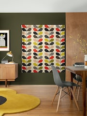 Orla Kiely Red 100% Cotton Stem Made To Measure Roman Blind - Image 5 of 6
