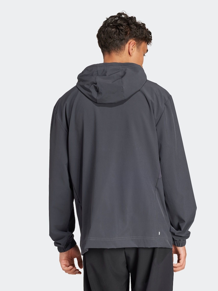 adidas Grey Full-Zip Jacket - Image 2 of 5