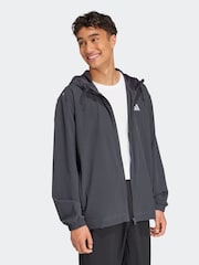 adidas Grey Full-Zip Jacket - Image 3 of 5