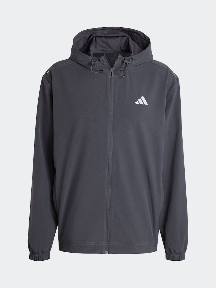 adidas Grey Full-Zip Jacket - Image 5 of 5