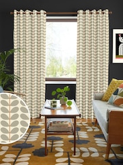 Orla Kiely Grey Two Colour Stem Made To Measure Curtains - Image 1 of 9