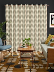 Orla Kiely Grey Two Colour Stem Made To Measure Curtains - Image 2 of 9