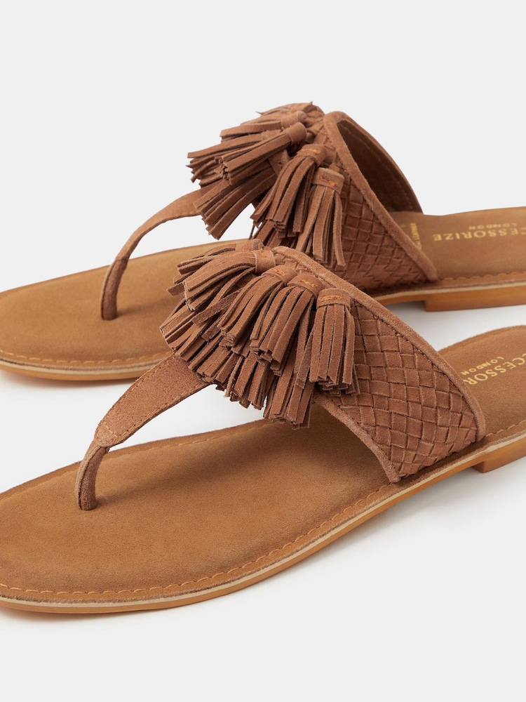 Σουέτ σανδάλια με κρόσσια και λουράκια Accessorize - Εικόνα 2 από 2