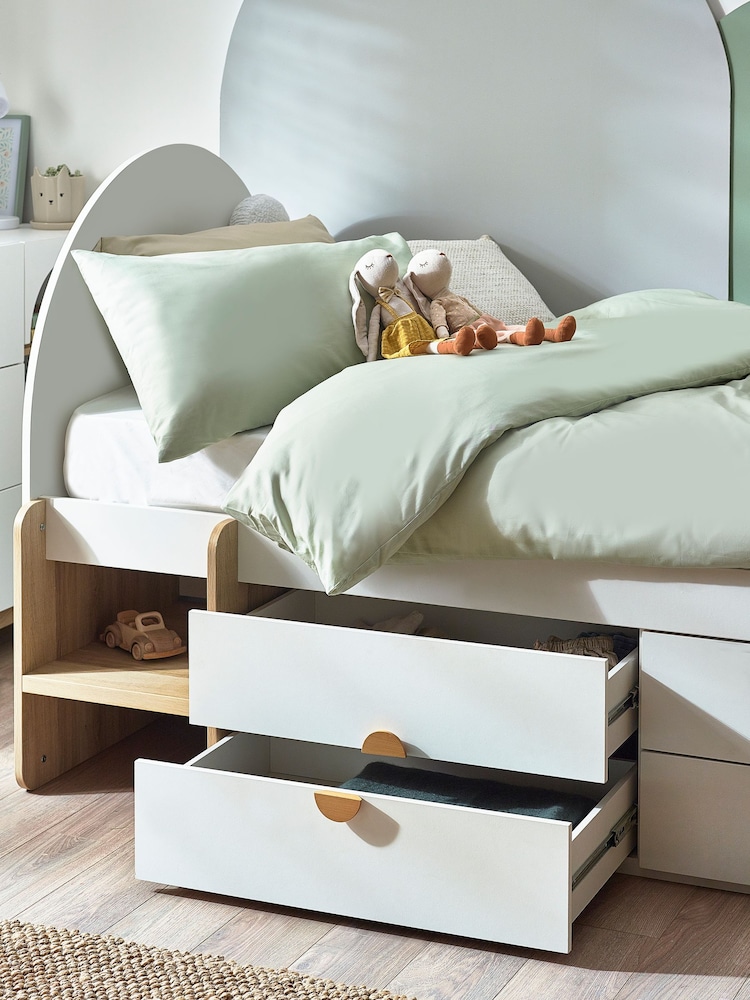 White Arches Junior Kids Cabin Bed Frame - Image 2 of 6