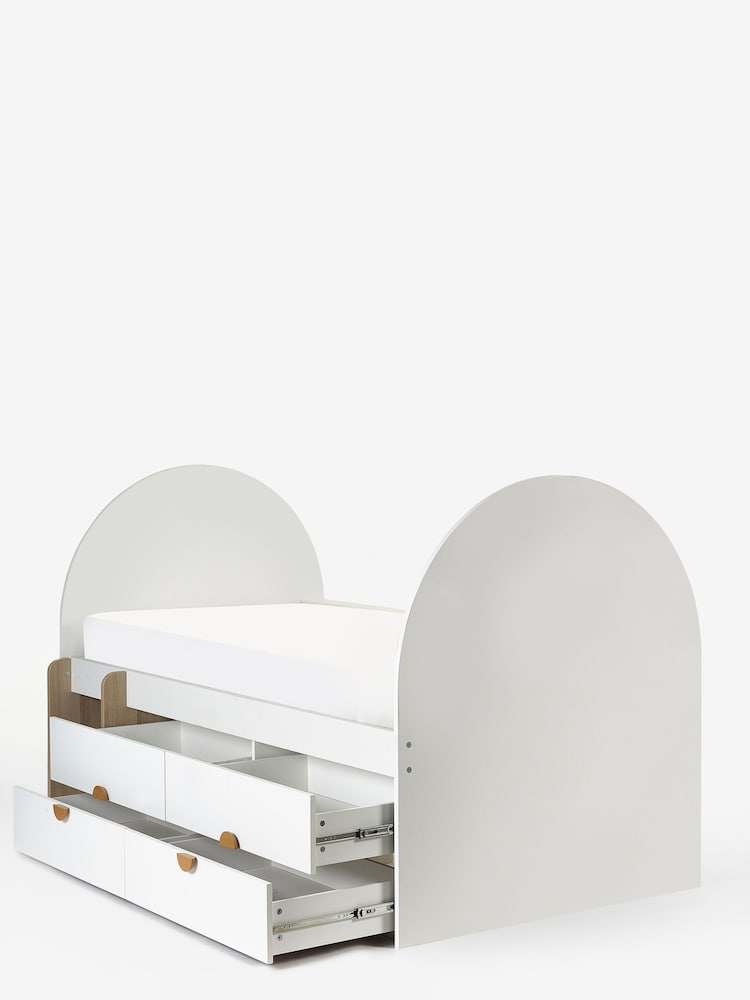 White Arches Junior Kids Cabin Bed Frame - Image 6 of 6