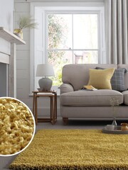 Ochre Yellow Fozzy Rug - Image 1 of 8