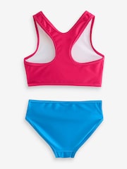 Little Bird by Jools Oliver Multi Rainbow Stripe Bikini Set - Image 2 of 4