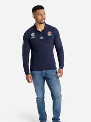 Umbro Navy England Long Sleeve Top - Image 3 of 6