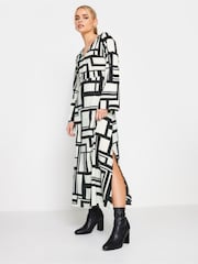 PixieGirl Petite White Maxi Flare Sleeve Dress - Image 2 of 5