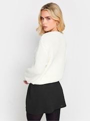 PixieGirl Petite Black Scuba Pleated Mini Skirt - Image 3 of 5