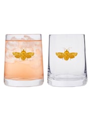 Spode Set of 2 Clear Creatures of Curiosity Tumbler Glasses - Image 3 of 4