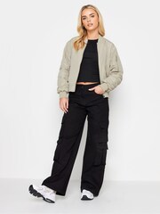 PixieGirl Petite Natural Bomber Jacket - Image 3 of 4