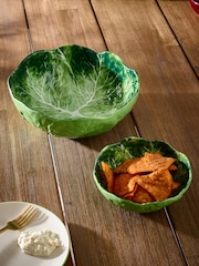 Green Cabbage Serveware Set of 2 Bowls - Image 2 of 4