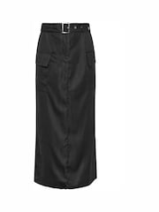 PixieGirl Petite Black Belted Utility Maxi Skirt - Image 5 of 5