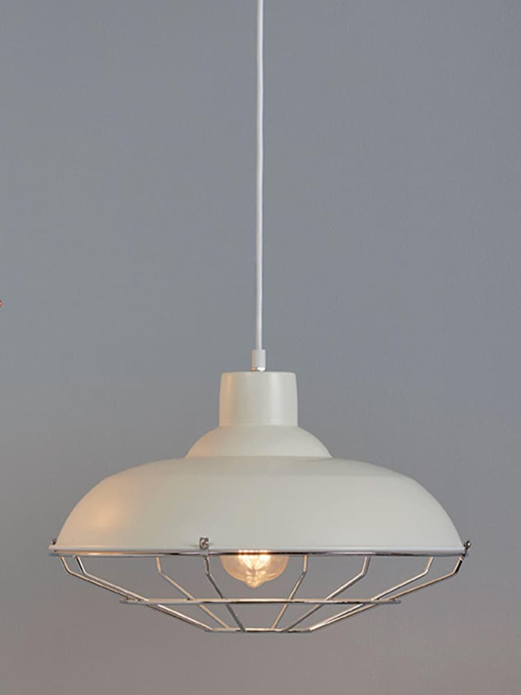 Village At Home Cream Cobden Cage Ceiling Light Fitting - Image 1 of 1