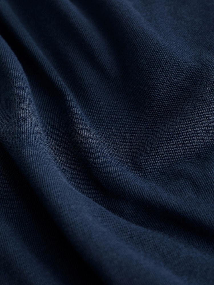 Navy Blue 100% Cotton Sleeveless Jersey Dress - Image 5 of 5