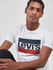 Белый - Levi's® 100% Cotton Sportswear Graphic T-Shirt - Изображение 4 из 5