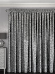 Grey Crushed Made To Measure Curtains - Image 2 of 9