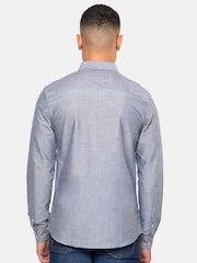 Threadbare Light Grey Oxford Long Sleeve Shirt - Image 2 of 4