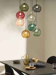 MADE.COM Green Ilaria 8 Light Cluster Pendant Ceiling Light - Image 1 of 3