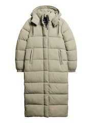Superdry LIght Green Ripstop Longline Puffer Jacket - Image 5 of 7