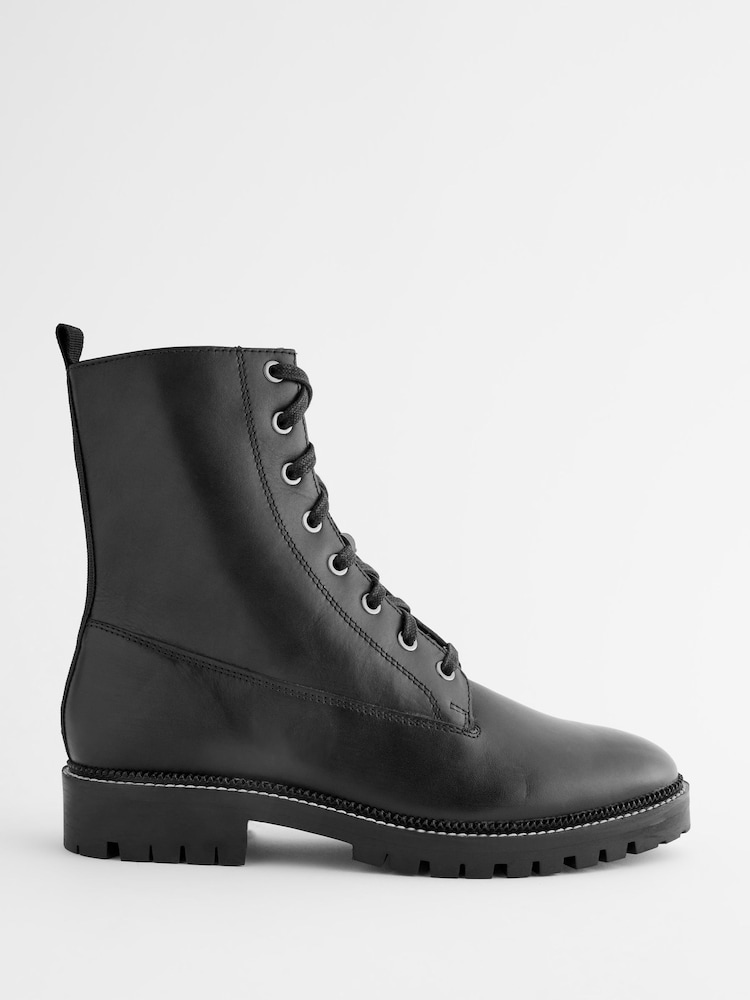 Schwarz - Signature Comfort® Schnürstiefel aus Leder - Bild 2 von 5 Schwarz - Signature Comfort® Schnürstiefel aus Leder - Bild 2 von 5