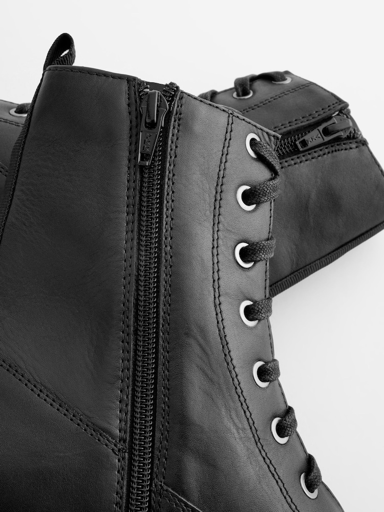 Schwarz - Signature Comfort® Schnürstiefel aus Leder - Bild 5 von 5 Schwarz - Signature Comfort® Schnürstiefel aus Leder - Bild 5 von 5