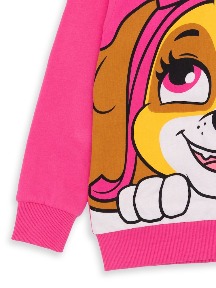 Vanilla Underground Pink Paw Patrol Character 100% Cotton Hoodie - Image 5 of 8