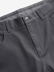 Gris antracita - Pantalones rectos estilo vaqueros en denim elástico suave al tacto con estampado - Imagen 8 de 10