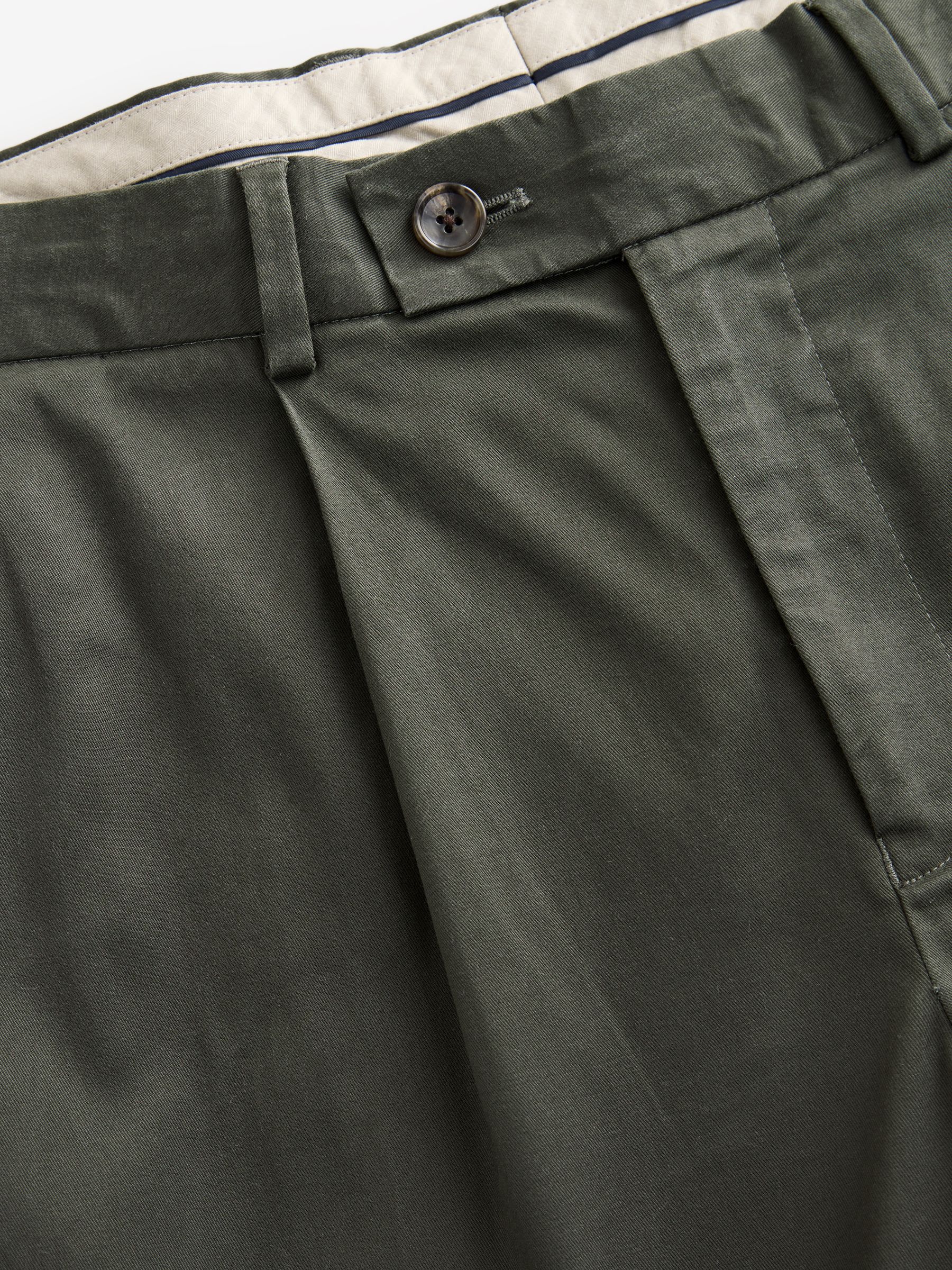 GREEN TENCEL STRAIGHT TROUSERS  Ref. 42816 main image 1