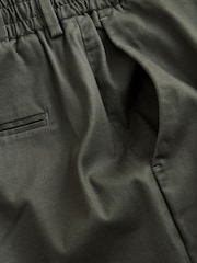 Khaki Green Elasticated Waist TENCEL™ Blend Stretch Chino Trousers - Image 9 of 9