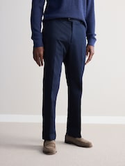 Mornarsko modra - Chino hlače Signature Emmetex Italian 100% Cotton - Slika 1 iz 5