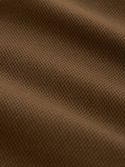Tan Brown Slim Fit Stretch Printed Soft Touch Chino Trousers - Image 8 of 8