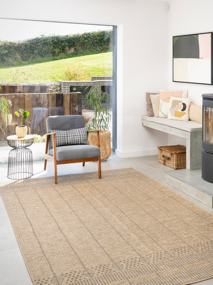 kukoon Brown Washable Kai Natural Jute Style Area Rug - Image 1 of 6 kukoon Brown Washable Kai Natural Jute Style Area Rug - Image 1 of 6