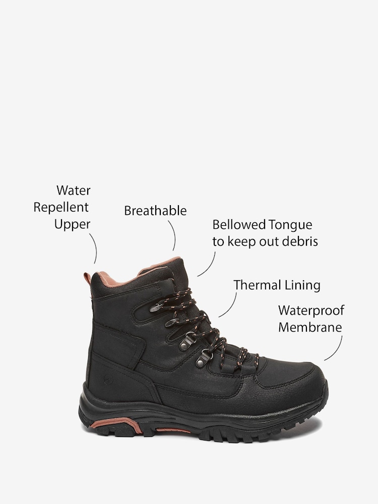 Black Next Active Sports Performance Forever Comfort® Waterproof Walking Boots - Image 5 of 5