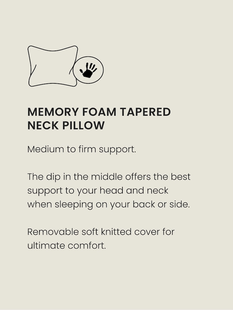 Tapered Neck Memory Foam Pillow - Image 4 of 6