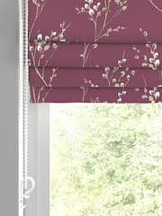 Laura Ashley Plum Pussy Willow Made To Measure Roman Blinds - Image 2 of 7