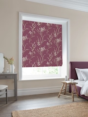 Laura Ashley Plum Pussy Willow Made To Measure Roman Blinds - Image 6 of 7