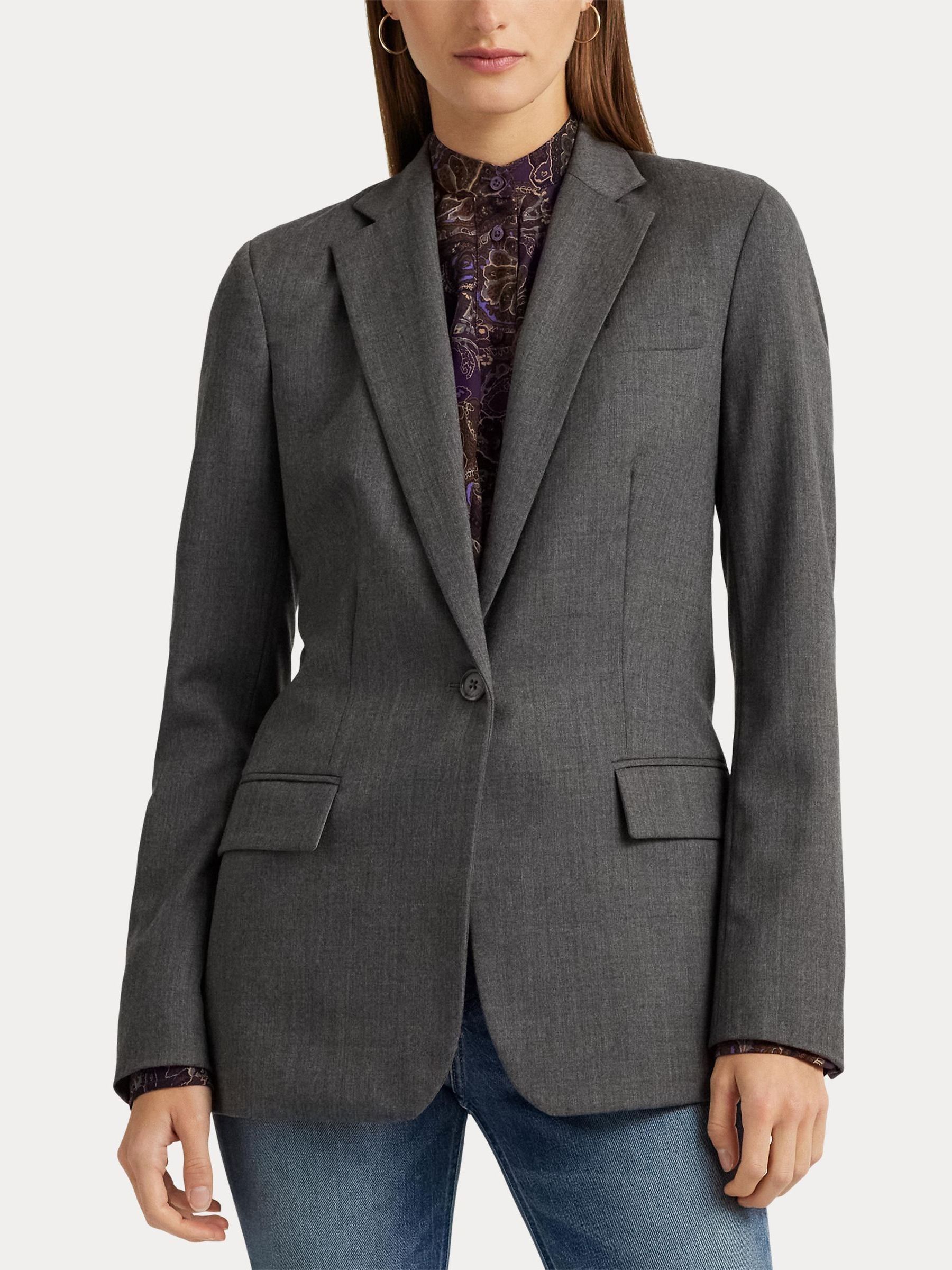 Ralph lauren grey blazer store