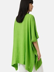 Jigsaw Green Button Detail Linen Cover-Up - Image 6 of 7